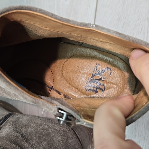 Sofft Women's Siri Dardanos Taupe Wedge Ankle Boots Aqua Shoes Sz 8.5M - Picture 8 of 14